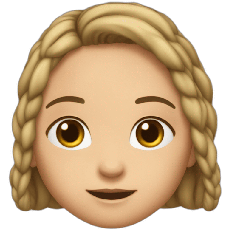 Araignée sur tête d’une fille emoji