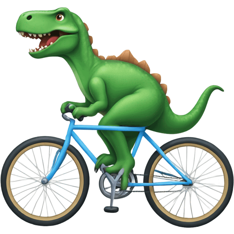 dinosaurio en bicicleta  emoji