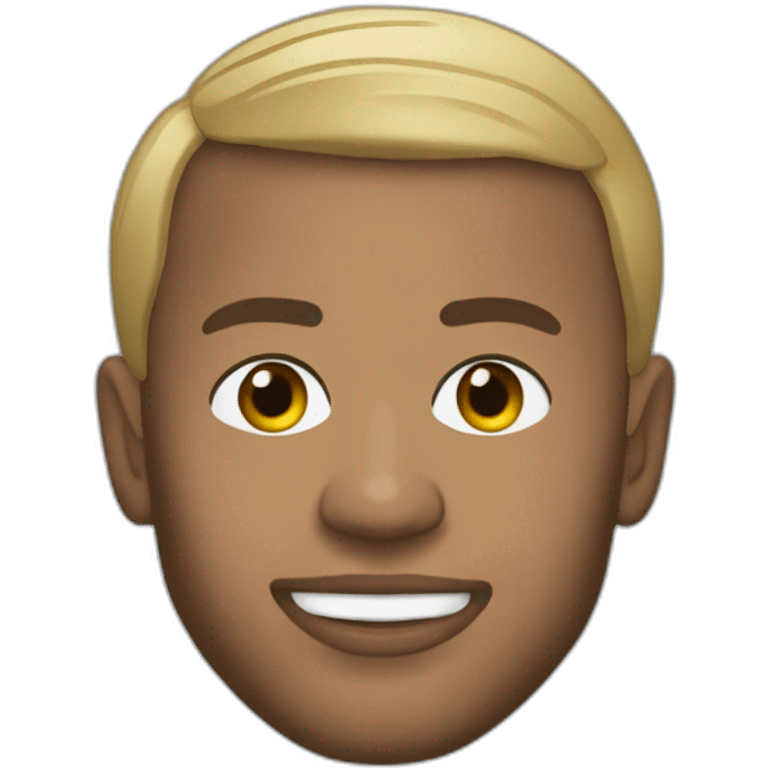 Macron embrasse kylian Mbapé emoji