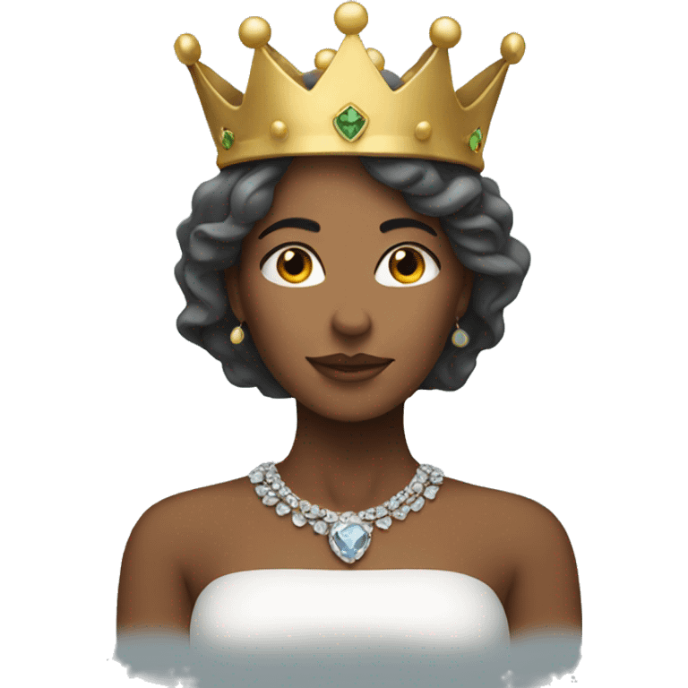 Woman with a crown emoji