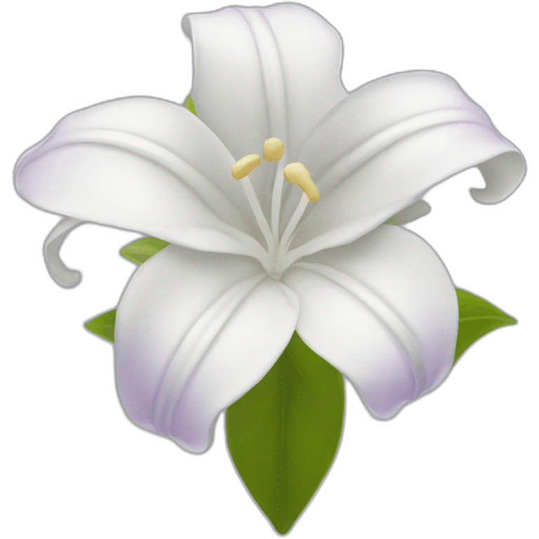 white liliac flower emoji