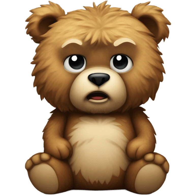 Angry Teddy bear emoji