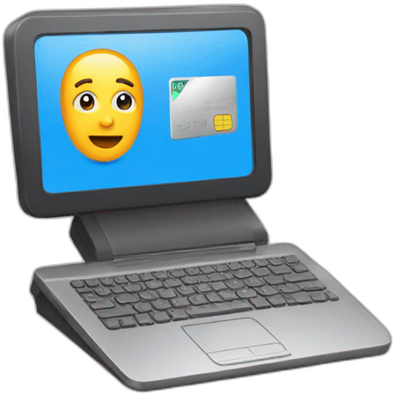 Pc avec carte sim emoji