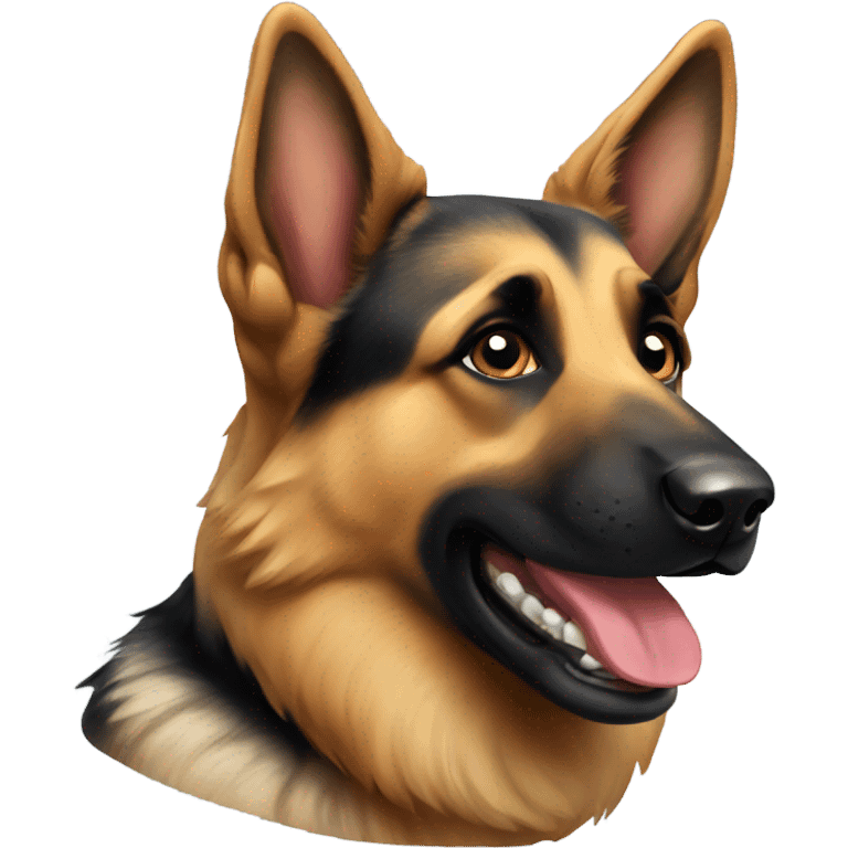 german shepherd dog emoji