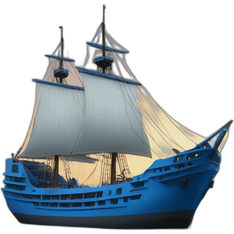 new blue ship emoji