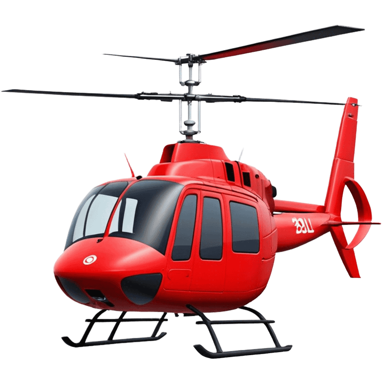 Bell 206 - Bell Helicopter (Model Year: 2021) (Iconic colour: Red) emoji