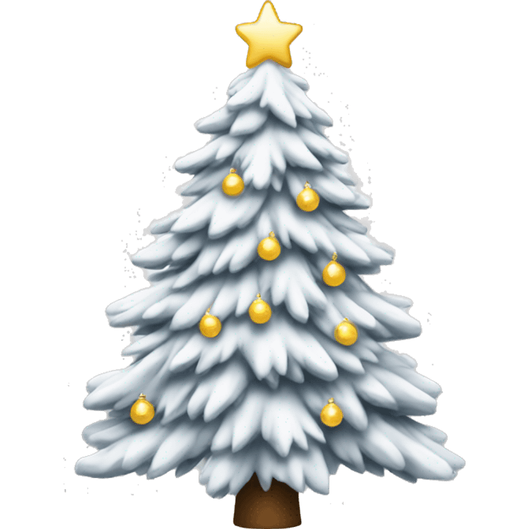 white christmas tree emoji