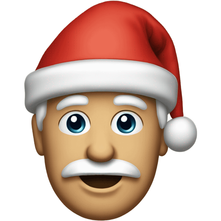 Donald trump with Santa hat emoji