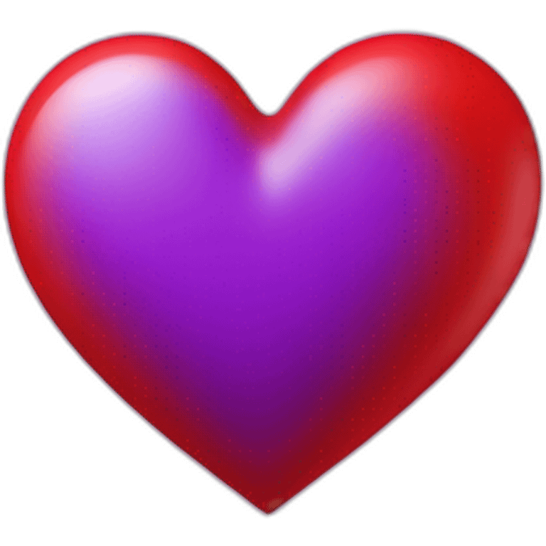 Coeur violet dans un coeur rouge emoji