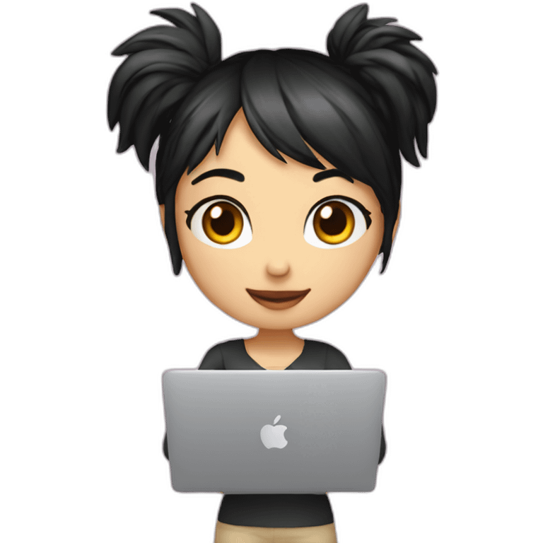 nico-robin-with-a-macbook emoji