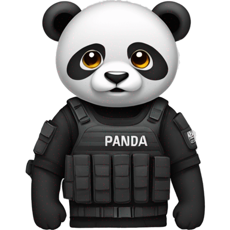 Panda in SWAT gear emoji