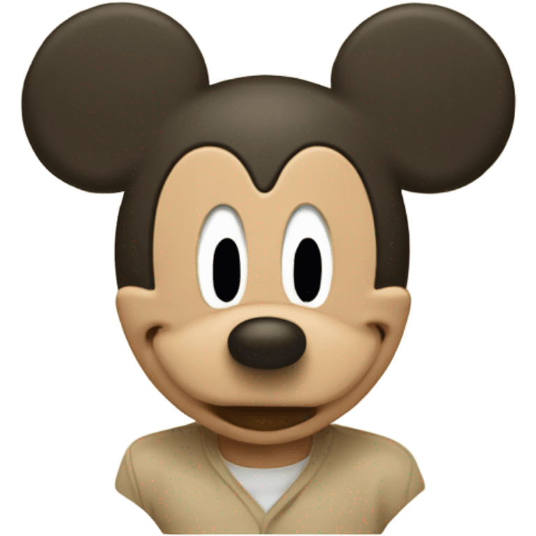 Beige Mickey Mouse emoji