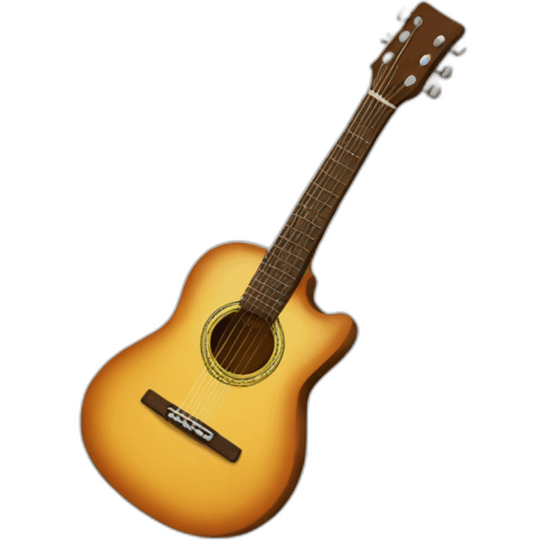 une guitare emoji