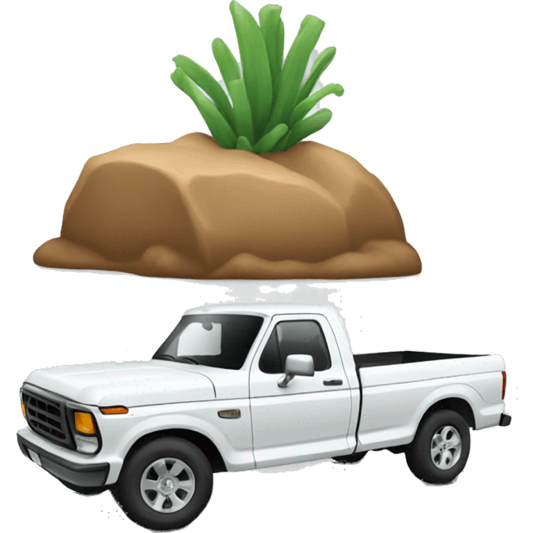 white ford truck emoji