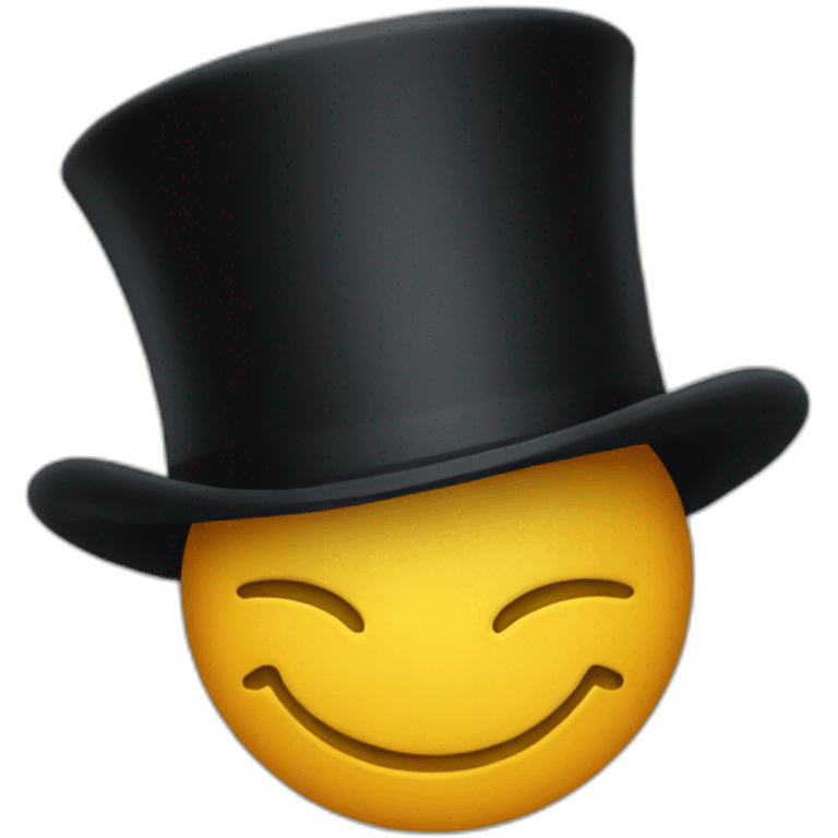 Top hat emoji