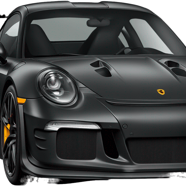 All black Porsche gt3 rs emoji