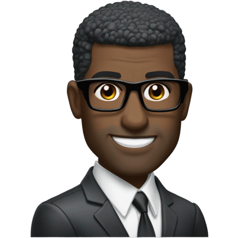 deon sanders with suit and glasses and buzz cut and small eyes over 50 small Gary beard emoji