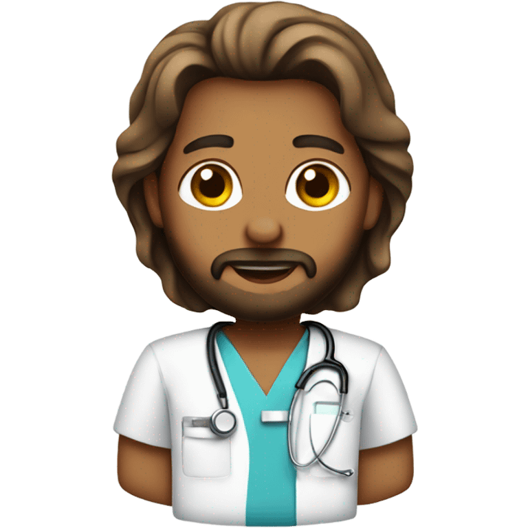 Jesus wearing nurse scrubs emoji