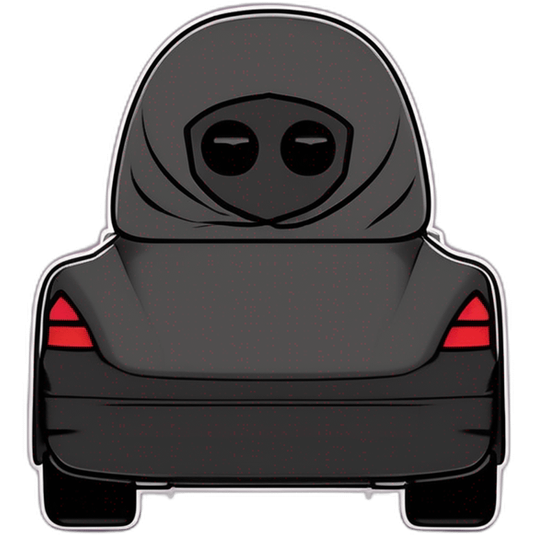 Une voiture en burqa emoji