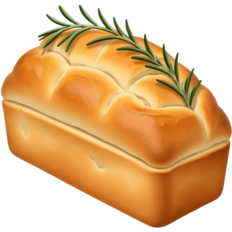 Rosemary focaccia loaf emoji