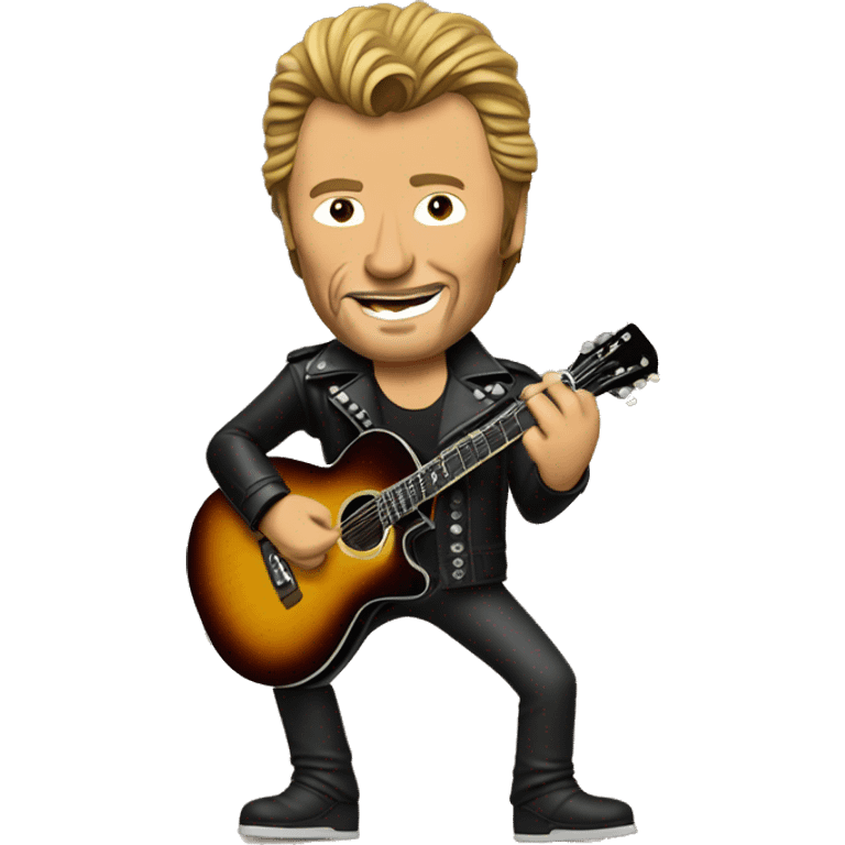 Johnny Hallyday playing guitar emoji