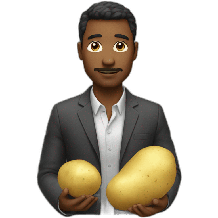 Man with potato emoji