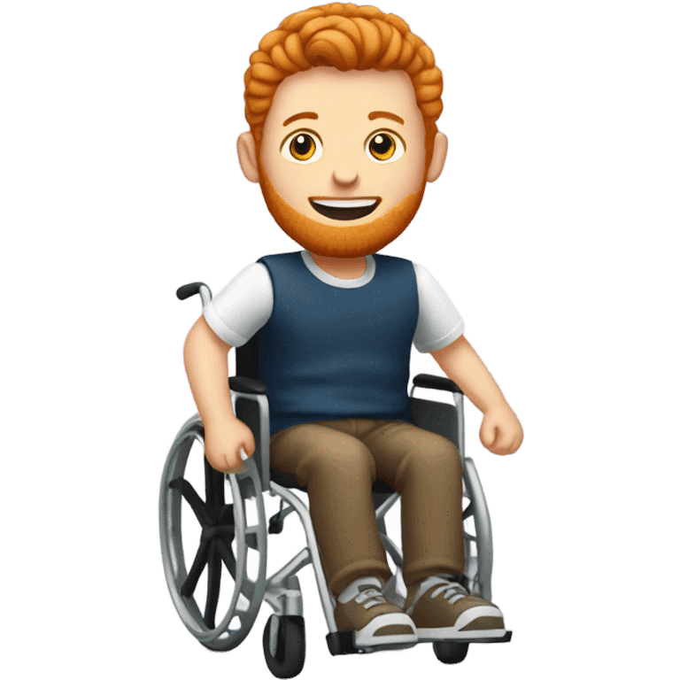 Ginger in a wheelchair  emoji