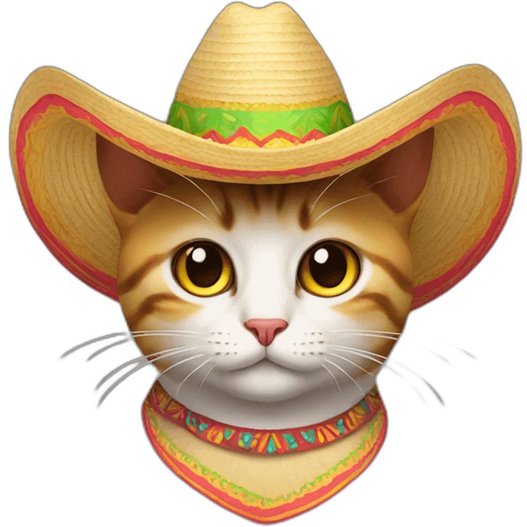 Cat with sombrero emoji