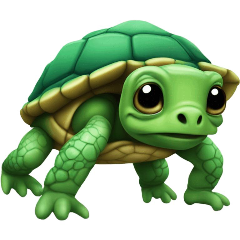 Breakdancing turtle  emoji