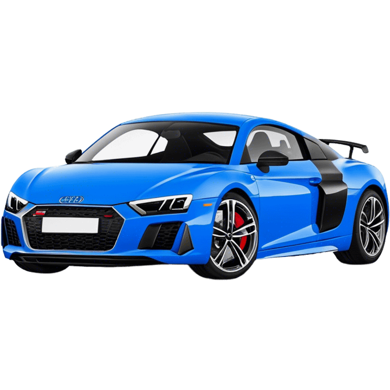 Audi R8 - Audi (Model Year: 2022)(Iconic Blue and Black) emoji