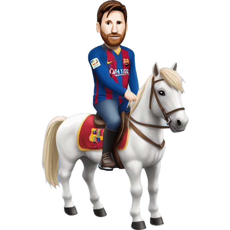 Messi sur un Cheval  emoji