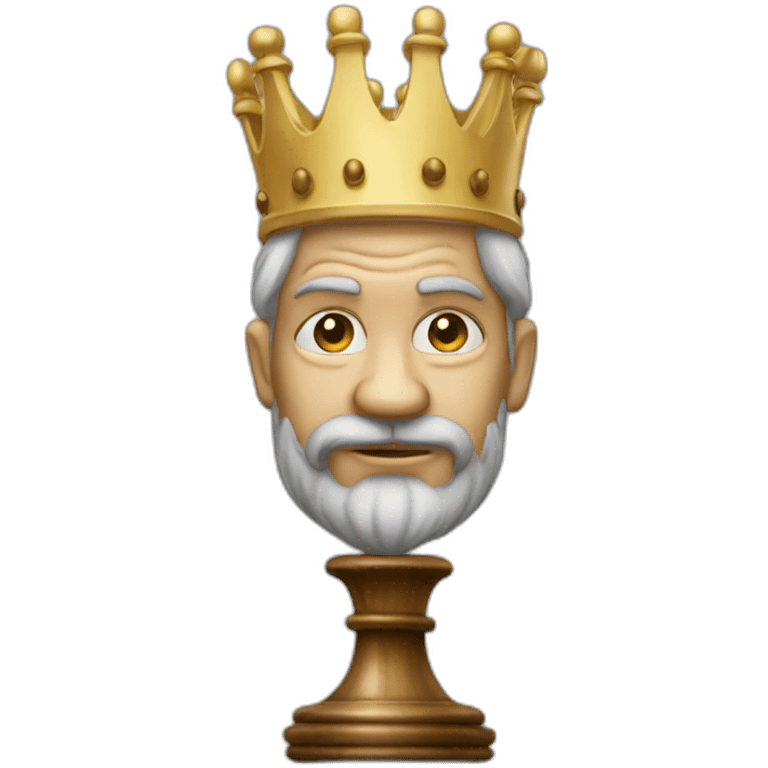 glass chess king emoji