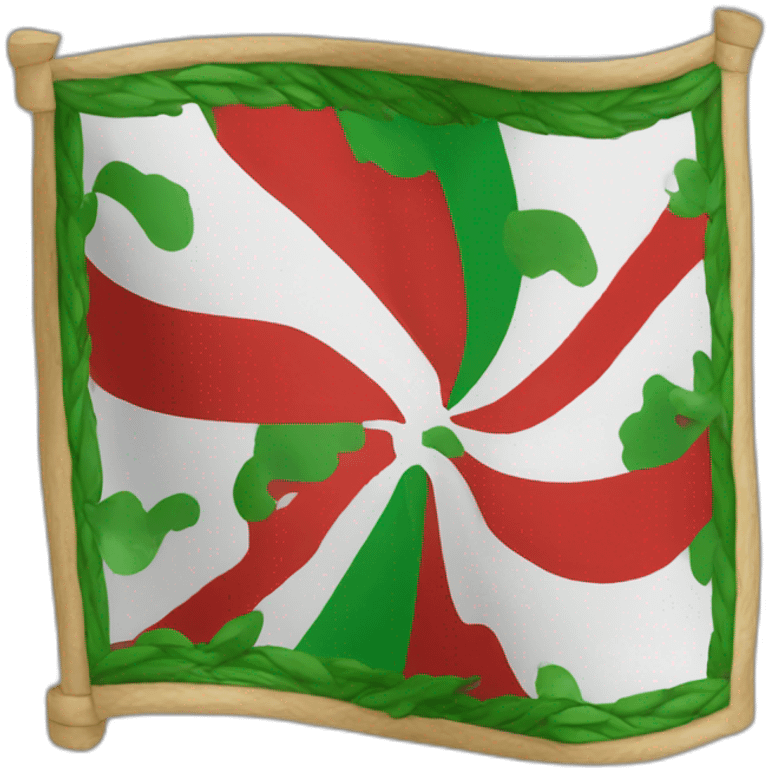 Drapeau pays basque emoji