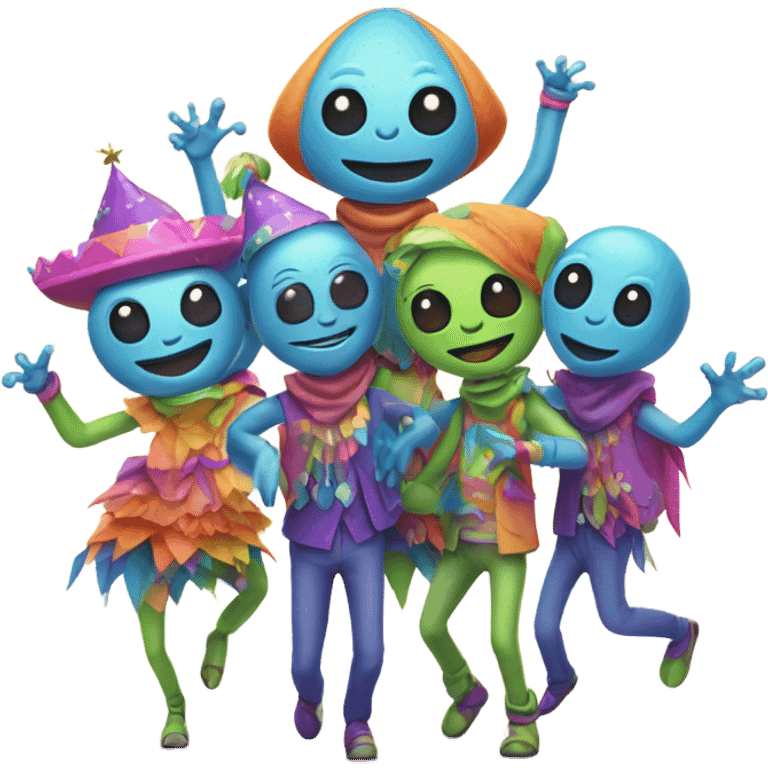 Alien party  emoji