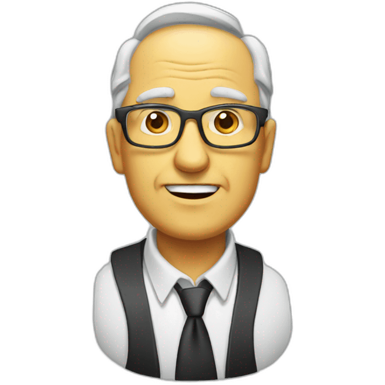 old boss in advertising agency emoji