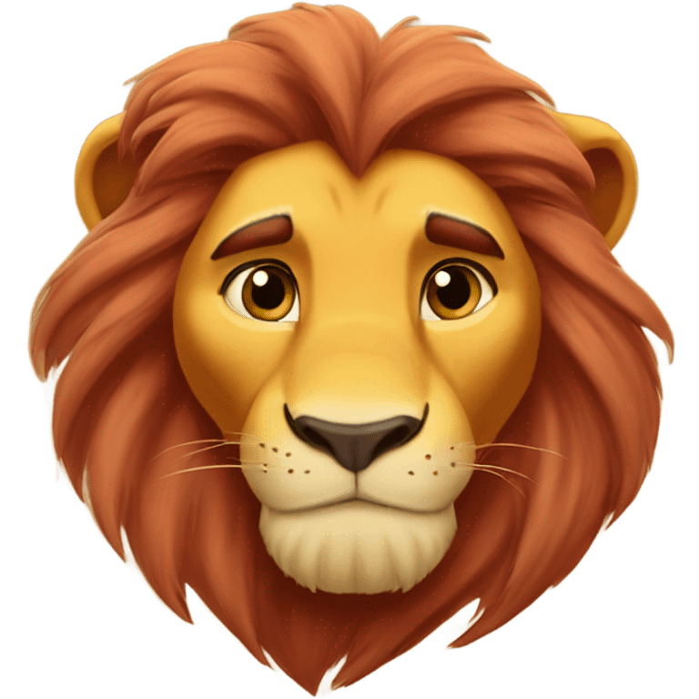 The lion king simba and mufasa emoji