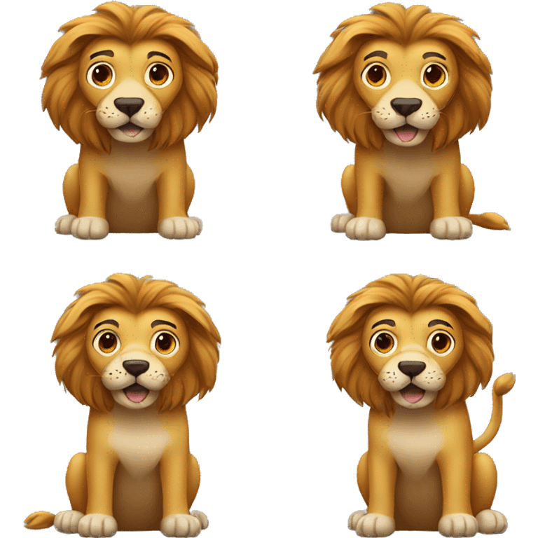 dog lion emoji