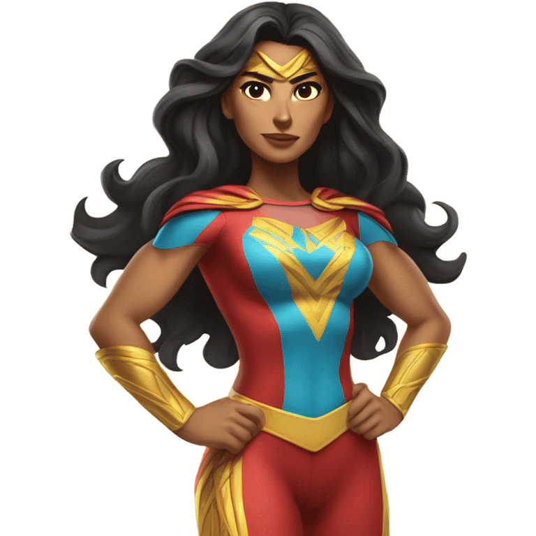 Latino woman superhero  emoji