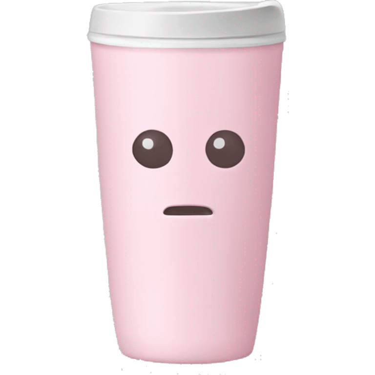 Light pink tumbler without face emoji