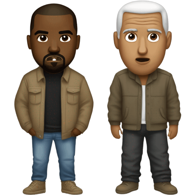 Kanye West vs Kanye East emoji