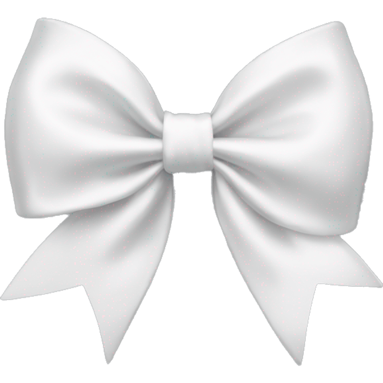 white satin bow emoji