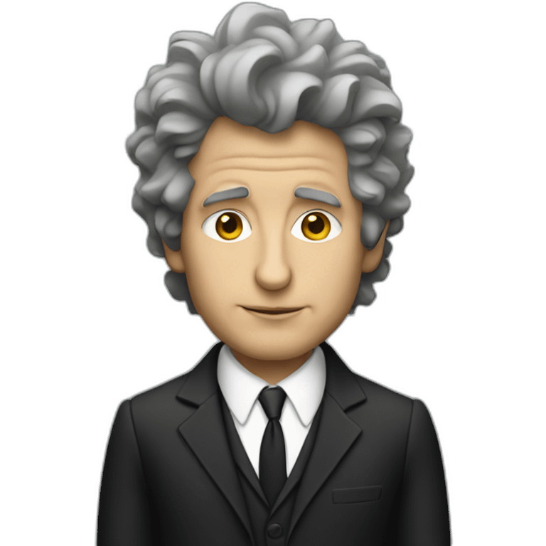 Bob Dylan in a suit emoji