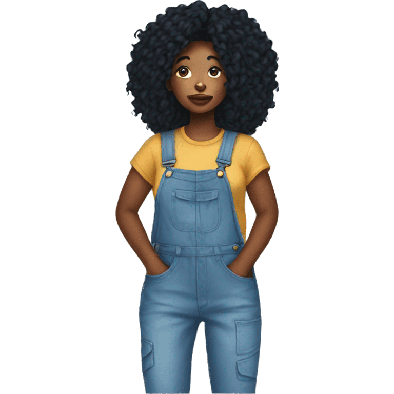 sza wear Overalls emoji