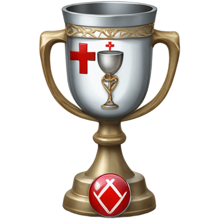 goblet trophy with medical theme emoji