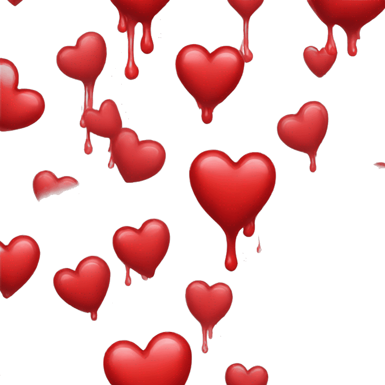 bleeding red heart emoji