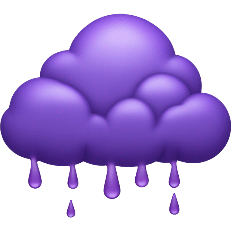 purple rain cloud emoji