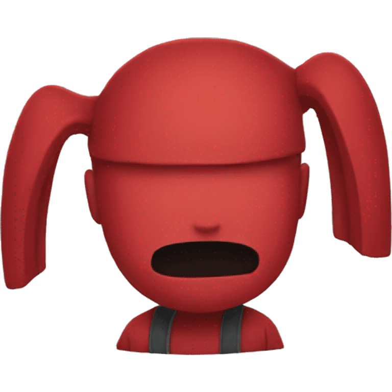 among us red character emoji