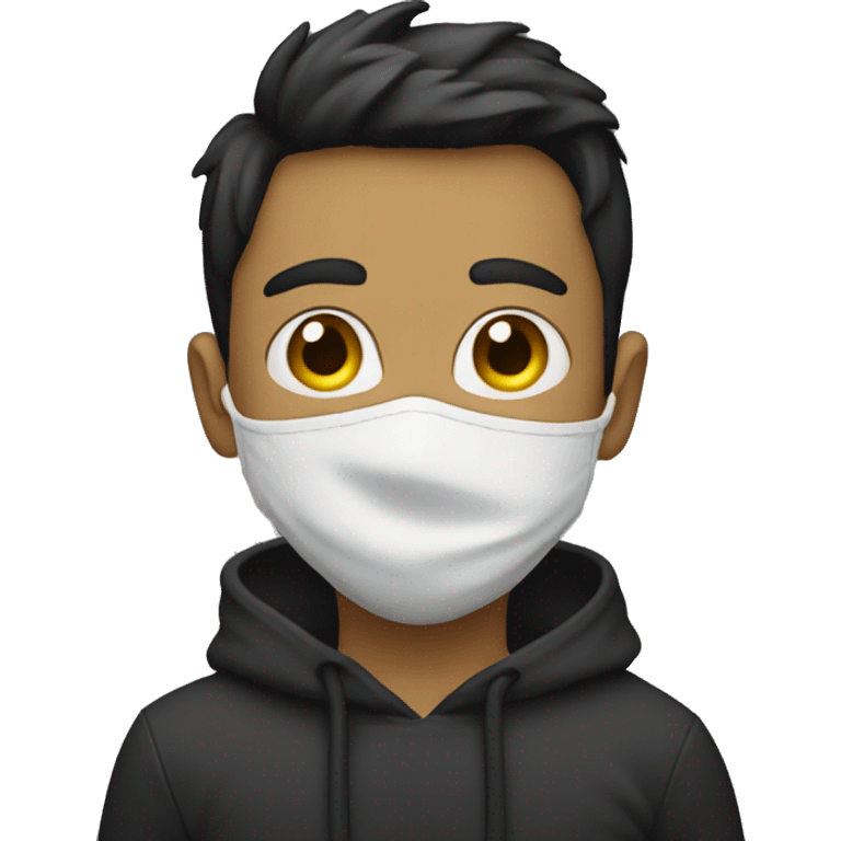  masked boy looking at viewer Full Body  emoji