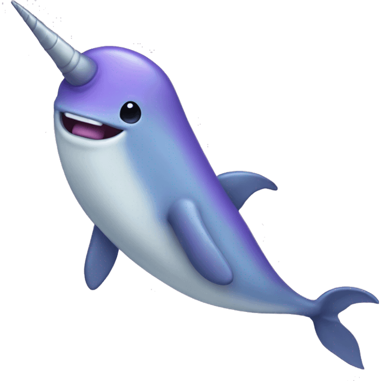 Purple narwhal emoji