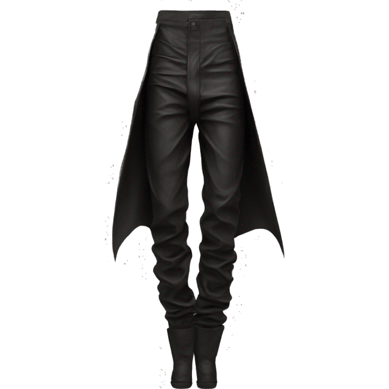 rick owens dark loose leather pants emoji